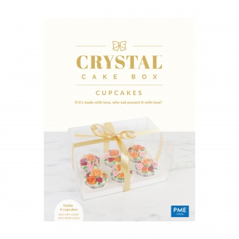 Crystal Cupcake Box 6er